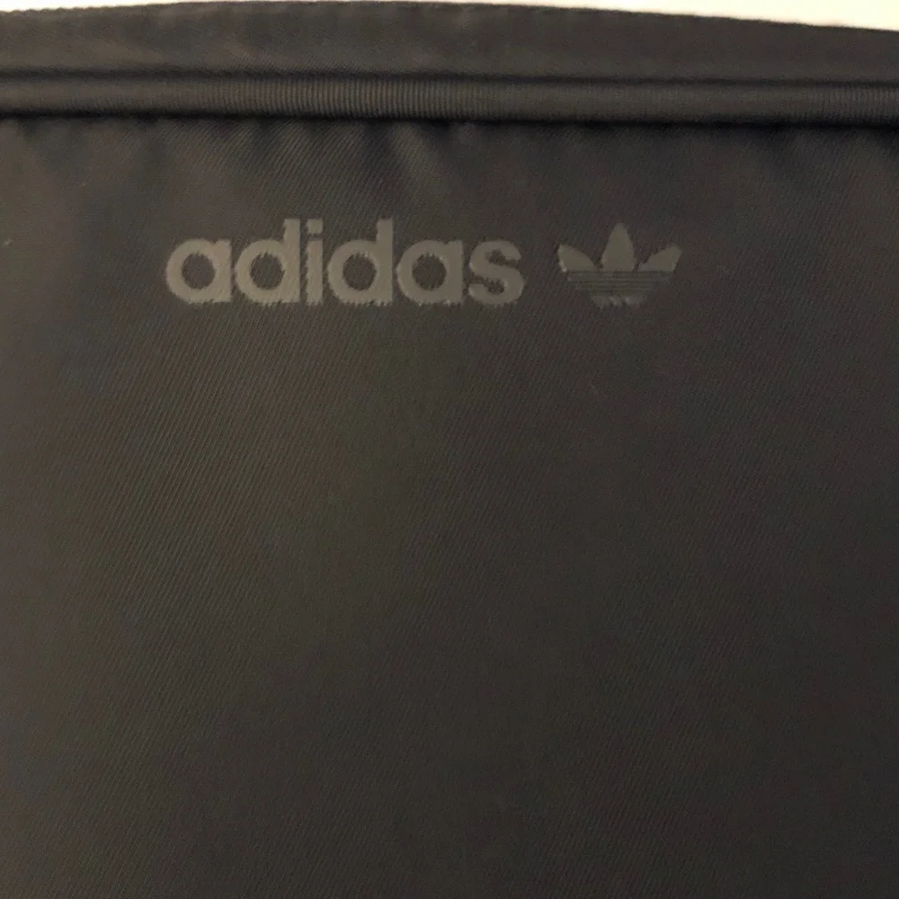 adidas Kids Black Baguette Shoulder Top Handle Bag Trefoil & Lightning Charm NWT